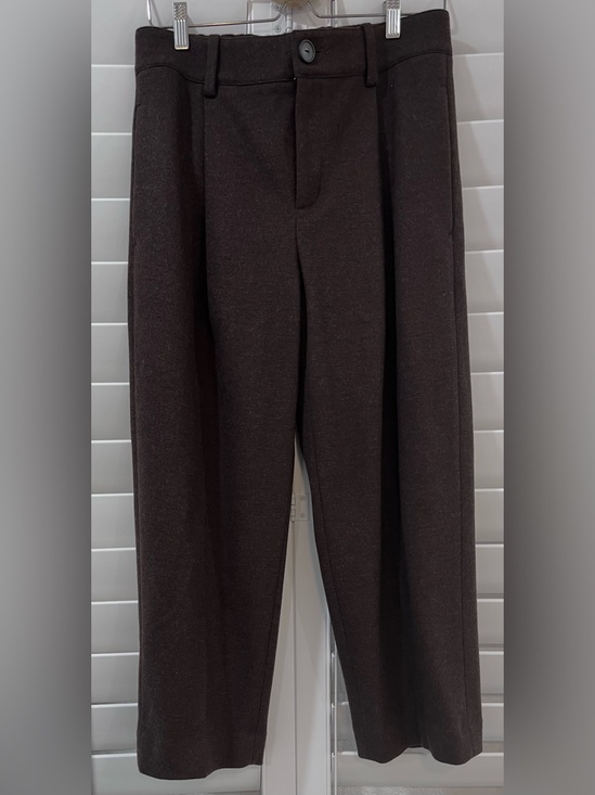 Vince Pants - Vince 100% Wool Brown Pleated Tailored Trousers Pants Size 8